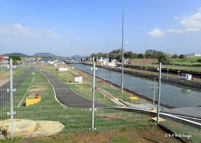 Lock on Panama canal