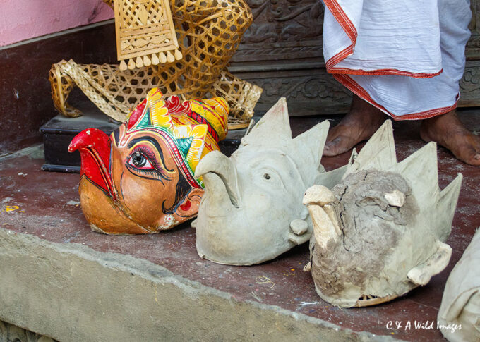 Mask making on Majuli Island