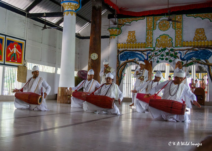 Drumming monks Sattriya monastic tradition